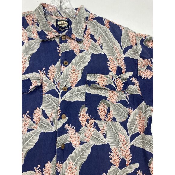 *Tommy Bahama Mens Shirt Size L Tropical Hawaiian Rayon Button Front Short Slv - Picture 4 of 8
